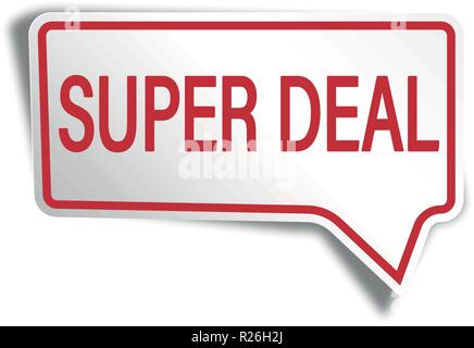 square speech bubble with shadow on white background Stock Vector