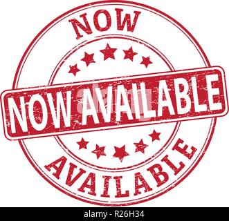 red grungy rubber stamp on white background Stock Vector