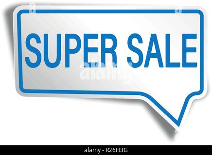 square speech bubble with shadow on white background Stock Vector