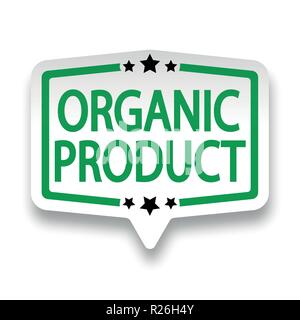 white lable on white background with shadow Stock Vector