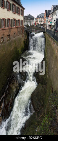 Waterfalls in Saarburg village , Germany Stock Photo