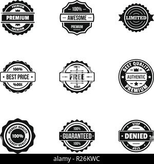 Realization icons set. Simple set of 9 realization vector icons for web isolated on white background Stock Vector