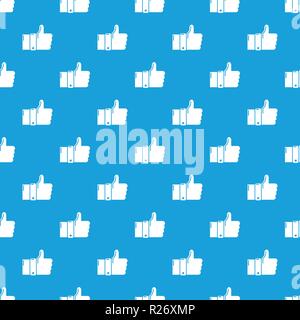 Modern like pattern vector seamless blue Stock Vector