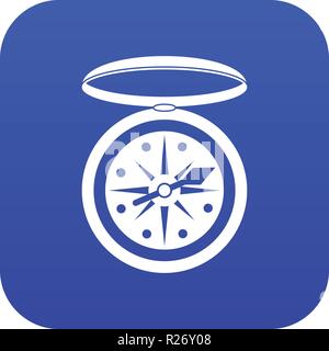 Compass icon digital blue Stock Vector
