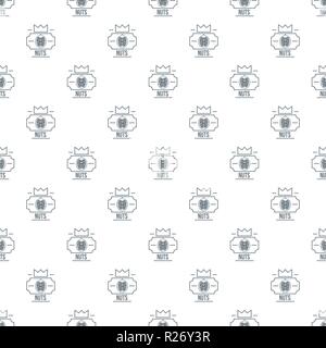 Walnut pattern vector seamless Stock Vector
