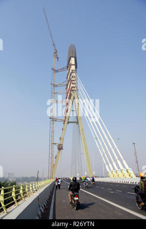 New Delhi Signature Bridge Stock Photo