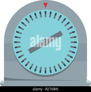 Round timer icon. Flat illustration of round timer vector icon for web Stock Vector