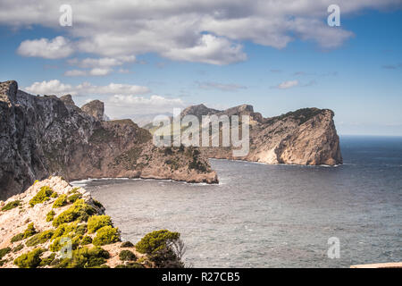 Cliff mountain on the coast Stock Photo