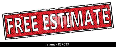 red square grunge web banner Stock Vector