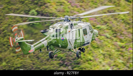 Army Lynx Helicopter flying Stock Photo