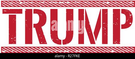 red stamp in grungy look Stock Vector