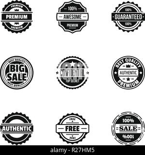 Turnover icons set. Simple set of 9 turnover vector icons for web isolated on white background Stock Vector