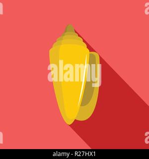 Shell icon. Flat illustration of shell vector icon for web Stock Vector