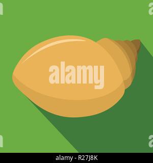 Mollusks shell icon. Flat illustration of mollusks shell vector icon for web Stock Vector