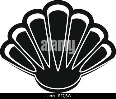 Nice shell icon. Simple illustration of nice shell vector icon for any ...