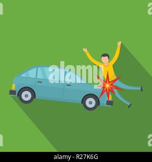 Knock down icon. Flat illustration of knock down vector icon for web Stock Vector
