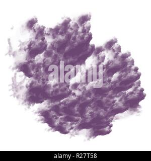 violet watercolor isolated cloudscape pattern, vector illustration Stock Vector