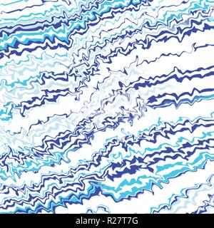 blue and violet irregular lines scribble background pattern, vector illustration Stock Vector