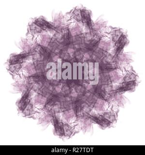 purple watercolor mandala star ornament pattern, vector illustration Stock Vector