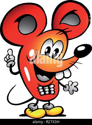 Hand-drawn Vector illustration of an Mouse Cellphone Stock Vector