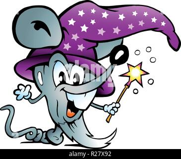 Hand-drawn Vector illustration of an Magic Computer Mouse Stock Vector