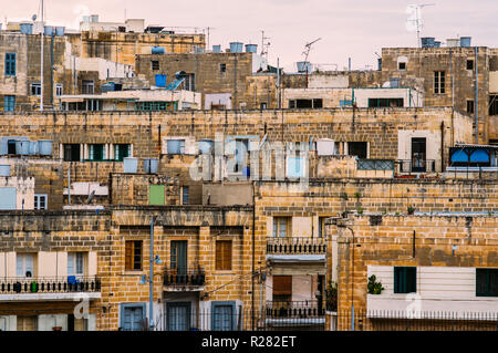 Urban view to Cospicua, Malta Stock Photo