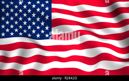 Flag USA. America and freedom, state and nation, vector illustration