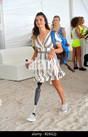 Miami, FL, USA. 17th Nov, 2018. Brenna Huckaby attends the World Futbol Gala - Celebrity Beach Soccer Match presented by GACP Sports and Sports Illustrated Swimsuit and Benefiting Best Buddies Charity at Collins Park on November 17, 2018 in Miami, Florida. People: Brenna Huckaby Credit: Hoo Me.Com/Media Punch *** No Ny Papers***/Alamy Live News Stock Photo