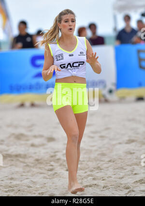 Miami, FL, USA. 17th Nov, 2018. Genie Bouchard attends the World Futbol Gala - Celebrity Beach Soccer Match presented by GACP Sports and Sports Illustrated Swimsuit and Benefiting Best Buddies Charity at Collins Park on November 17, 2018 in Miami, Florida. People: Genie Bouchard Credit: Hoo Me.Com/Media Punch *** No Ny Papers***/Alamy Live News Stock Photo