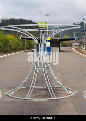 Bike Stand At Silverstream Train Station Stock Photo