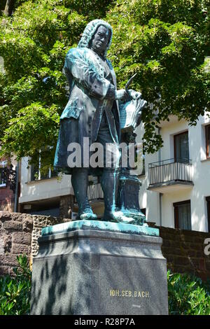 Eisenach, Germany – Monument to Johann Sebastian Bach in the historical town of Eisenach, region Thuringia, Germany Stock Photo