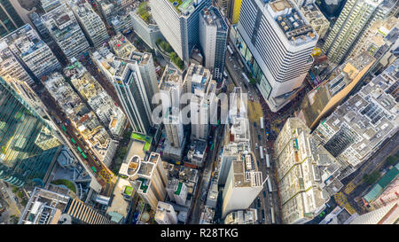 Aerial view of Causeway Bay, Hong Kong Stock Photo