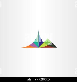 colorful mountain vector symbol Stock Vector