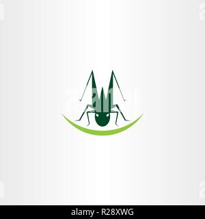 grasshopper logo icon vector element Stock Vector