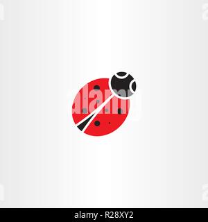 ladybug vector icon symbol element design Stock Vector