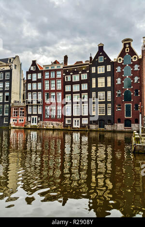 Photograph from the old part of Amsterdam, Holland. Stock Photo