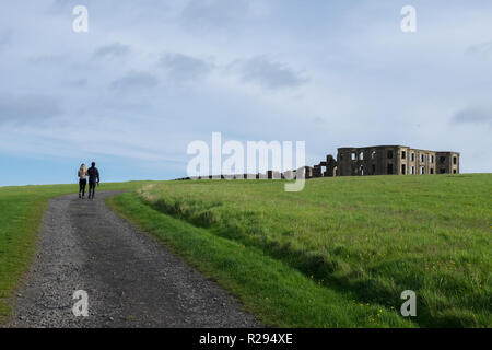 Downhill House, located in Downhill Demesne near Castlerock in County Londonderry, Northern Ireland Stock Photo