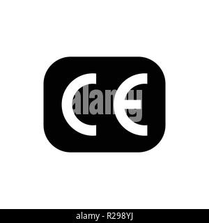 CE mark symbol. Vector illustration. European conformity certification ...