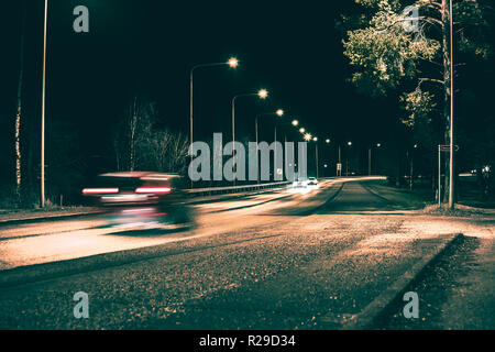 Street view from Sotkamo, Finland. Stock Photo