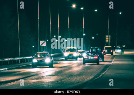 Street view from Sotkamo, Finland. Stock Photo