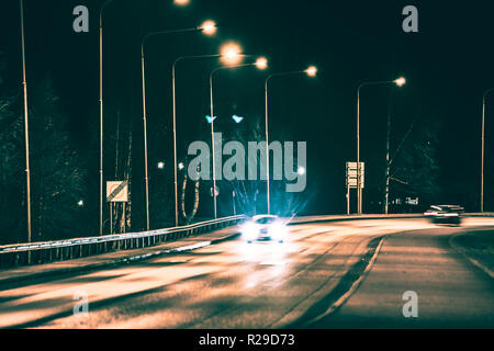 Street view from Sotkamo, Finland. Stock Photo