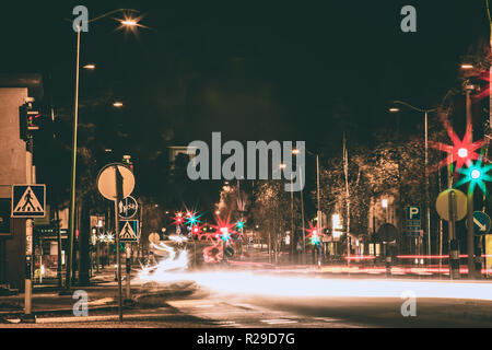 Street view from Sotkamo, Finland. Stock Photo