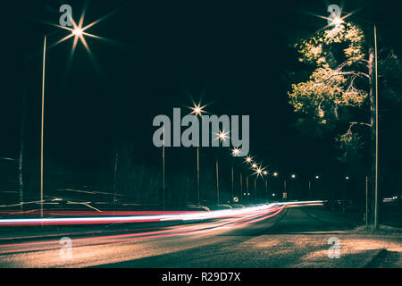 Street view from Sotkamo, Finland. Stock Photo