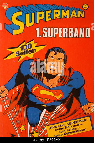 ein historisches Superman-Heft, Berlin. Stock Photo