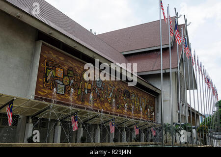 Kuala Lumpur, Malaysia - September 1, 2017: The exterior building architecture of Muzium Negara in Kuala Lumpur, Malaysia - View of the Malaysian Nati