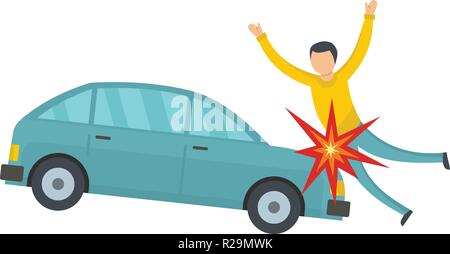 Knock down icon. Flat illustration of knock down vector icon for web Stock Vector