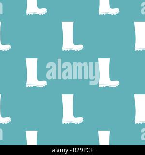 Rubber boots pattern vector seamless repeating for any web design Stock Vector