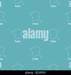 France map thin line. Simple illustration of France map vector isolated on white background Stock Vector