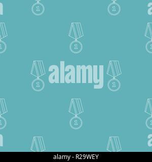 Medal pattern vector seamless repeating for any web design Stock Vector