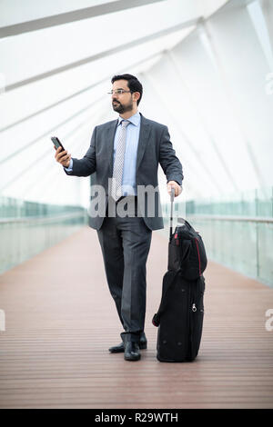 arab businessman  on a phone Stock Photo